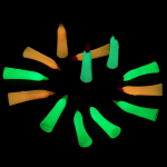 MSHJA-40Pcs Witches Fingers Glow in The Dark Fake Monster Fingers for Kids Finger Reading Pointer Halloween Party Favors Witch Costume Accessories Fake Nails Trick or Treat Gifts - Image 2
