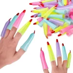 MSHJA-40Pcs Witches Fingers Glow in The Dark Fake Monster Fingers for Kids Finger Reading Pointer Halloween Party Favors Witch Costume Accessories Fake Nails Trick or Treat Gifts
