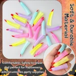 MSHJA-40Pcs Witches Fingers Glow in The Dark Fake Monster Fingers for Kids Finger Reading Pointer Halloween Party Favors Witch Costume Accessories Fake Nails Trick or Treat Gifts - Image 5